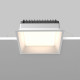 Faretto da incasso quadrato in alluminio con diffusore a led design moderno
