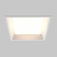 Faretto da incasso quadrato in alluminio e diffusore a led dal design moderno