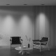 Faretto da incasso quadrato in alluminio con doppio diffusore orientabile