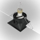 Faretto da incasso quadrato in alluminio dal design moderno