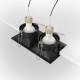 Faretto da incasso rettangolare in alluminio dal design moderno