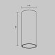 Faretto da soffitto con diffusore a LED in alluminio dal design moderno