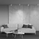Faretto da soffitto con diffusore a led in alluminio dal design moderno