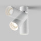 Faretto da soffitto con diffusore a led orientabile in alluminio