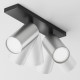 Faretto da soffitto con doppio diffusore dal design moderno ed elegante