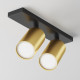 Faretto da soffitto con doppio diffusore dal design moderno ed elegante