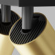 Faretto da soffitto con doppio diffusore dal design moderno ed elegante