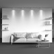 Faretto da soffitto diffusore LED cubico in alluminio rotondo dal design moderno
