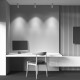 Faretto da soffitto in alluminio con diffusore a LED dal design moderno