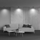 Faretto da soffitto in alluminio con diffusore a led dal design moderno