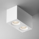 Faretto da soffitto in alluminio con doppio diffusore dal design moderno