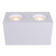 Faretto da soffitto in alluminio con doppio diffusore dal design moderno