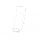 Faretto da soffitto in alluminio diffusore a LED dimmerabile dal design moderno