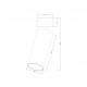 Faretto da soffitto in alluminio diffusore a LED dimmerabile dal design moderno