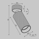 Faretto da soffitto in alluminio orientabile dal design moderno lampadina GU10