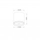 Faretto da soffitto in alluminio rotondo dal design moderno
