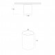 Faretto da Soffitto in alluminio verniciato in stile moderno
