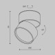 Faretto da soffitto piccolo rotondo in alluminio dal design moderno