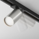 Faretto moderno in alluminio per sistema binario monofase