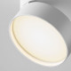 Faretto per sistema a binario con diffusore orientabile a LED