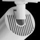 Faretto per sistema binario con lampadina gu10 a risparmio energetico