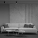 Faretto per sistema binario in alluminio dal design moderno