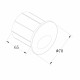 Illuminazione per scale a LED struttura in alluminio rotonda dal design moderno