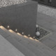 Illuminazione per scale a LED struttura in alluminio rotonda dal design moderno