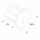 Illuminazione per scale a LED struttura in alluminio rotonda dal design moderno