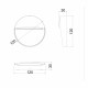 Illuminazione per scale a LED struttura in alluminio rotonda dal design moderno
