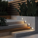 Illuminazione per scale a LED struttura in alluminio rotonda dal design moderno