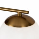 Lampada a muro dal design moderno con diffusore in vetro opalino