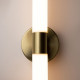 Lampada a parete applique a LED struttura in metallo e diffusore tubolare