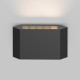 Lampada a parete per facciate a LED da esterno in alluminio e diffusore in vetro