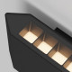 Lampada a parete per facciate a LED da esterno in alluminio e diffusore in vetro