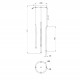 Lampada a sospensione a led con cinque pendenti dal design moderno ed elegante