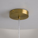 Lampada a sospensione a LED con diffusore a boccia in vetro dal design moderno