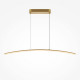 Lampada a sospensione a LED con diffusore ad arco in alluminio e acrilico