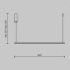 Lampada a sospensione a LED con diffusore grande in alluminio dal design moderno