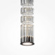 Lampada a sospensione a LED con diffusore in vetro grande dal design moderno