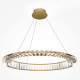 Lampada a sospensione a led con diffusore rotondo in vetro