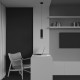 Lampada a sospensione a LED con diffusore singolo tubolare dal design moderno