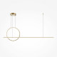 Lampada a sospensione a LED con diffusori in alluminio dal design moderno