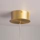 Lampada a sospensione a LED con pendente singolo e diffusore in doppio vetro
