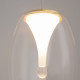 Lampada a sospensione a LED con pendente singolo e diffusore in doppio vetro