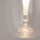 Lampada a sospensione a LED con pendente singolo e diffusore in doppio vetro