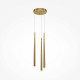 Lampada a sospensione a led con pendente triplo dal design moderno ed elegante