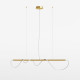 Lampada a sospensione a led con struttura in alluminio dal design elegante