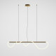 Lampada a sospensione a led con struttura in alluminio dal design elegante