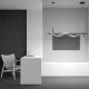 Lampada a sospensione a led con struttura in alluminio dal design elegante